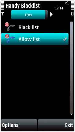 Handy Blacklist -    Nokia 5800