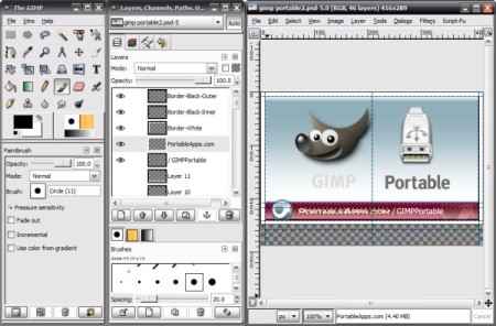 GIMP 2.7.0 Dev & 2.6.8 Stable Portable -   (2009)