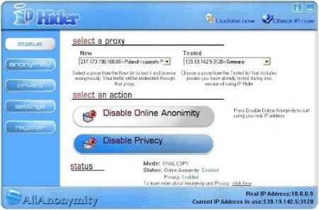 AllAnonymity IP Hider 4.7 -    (2009)