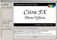 Citra FX Photo Effects 4.0 Portable /by Maverick/